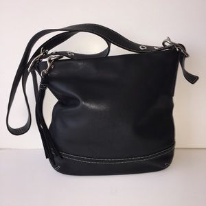 Coach leather bucket bag